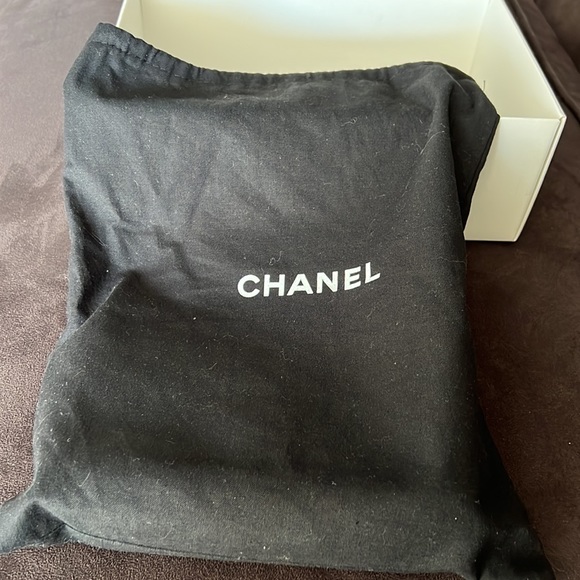 authentic CHANEL Lambskin Quilted Mini Rectangular Flap in Black - Picture 7 of 14